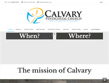 Tablet Screenshot of calvaryupc.org